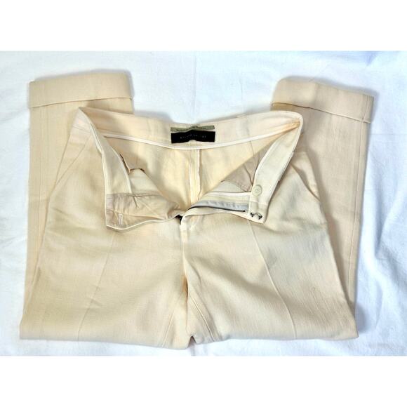 Roland Mouret Women’s Wool Pleated Cuffed Trousers – Cream – UK 10 / US 6 - Picture 6 of 10